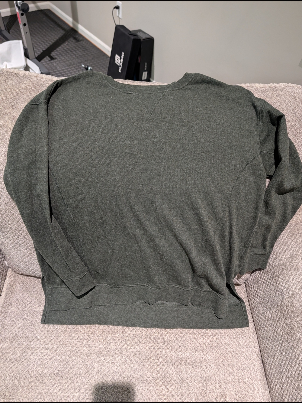 Terra & Sky Womens Olive Crewneck Sweater